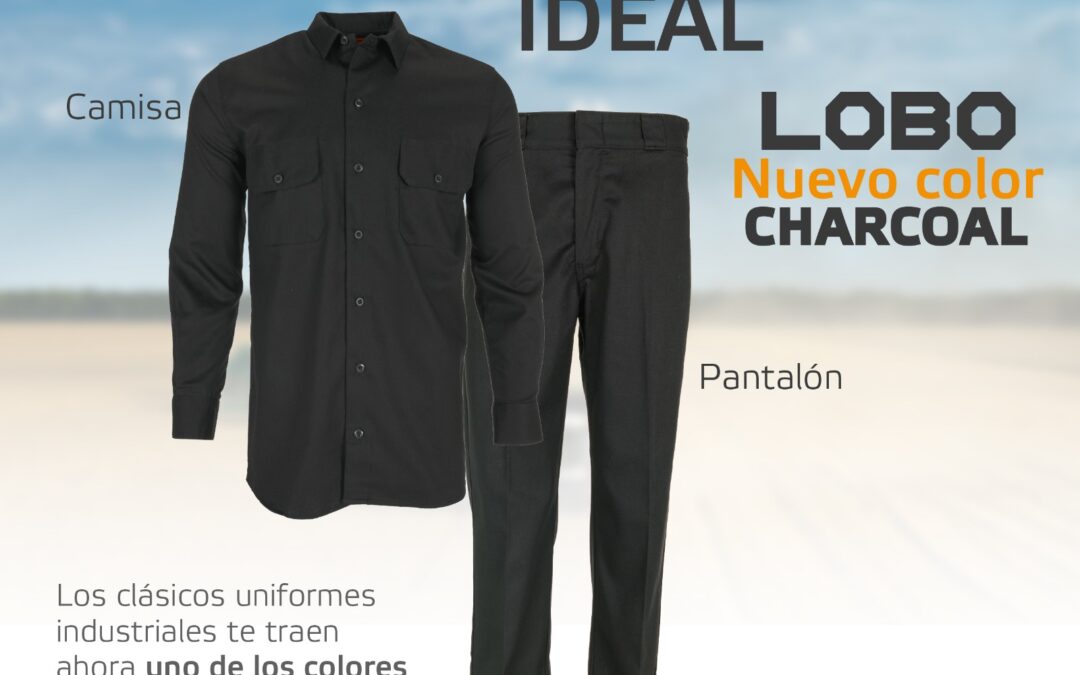 Uniformes industriales en color charcoal: Pantalón y camisa