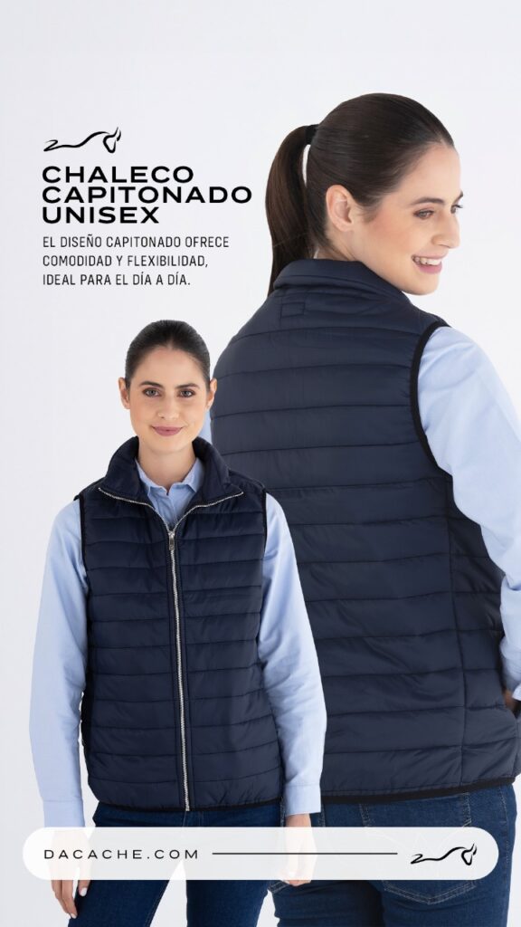 Chaleco capitonado unisex: la prenda esencial para tu outfit corporativo